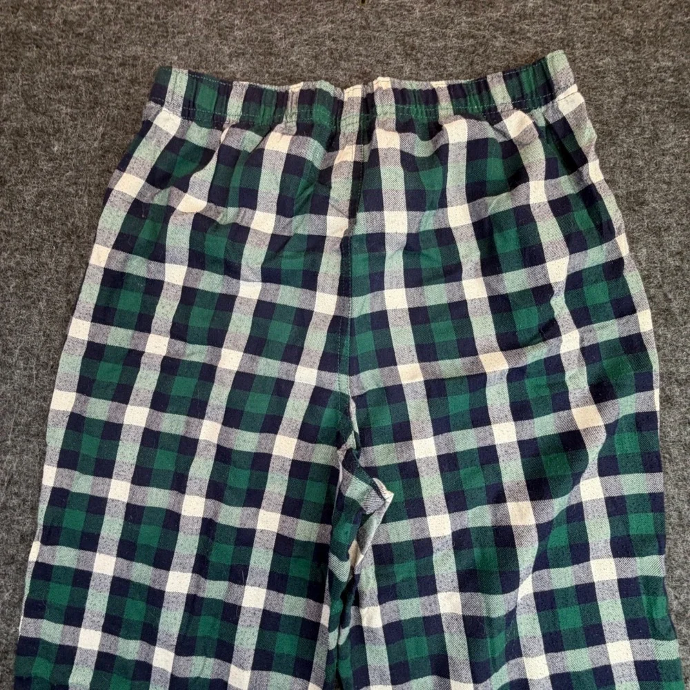 Gap Star Wars Pajama Pants Kids Size 14 Green‎ Plaid Recycled Sleepwear